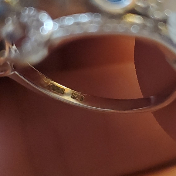 STERLING & GEMSTONE CELESTIAL RING - Picture 3 of 3